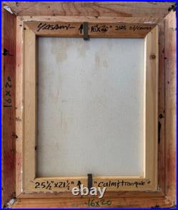 New Mexico Sky clouds Signed 2025 YASAMI oil painting on canvas framed 25 x 21