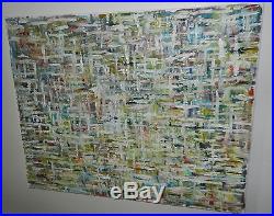 New Original Contemporary Abstract Rainbow Modern Art Oil Painting On Canvas Sg