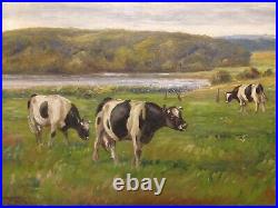Niels Christiansen (1873-1960) THE PASTURE GRAZING COWS