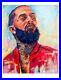 Nipsey-Hussle-original-abstract-realism-painting-by-Xilberto-on-20x16-canvas-01-pvr