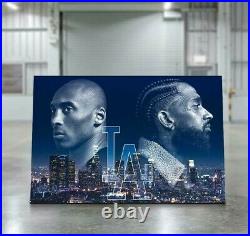 Nipsey Kobe Canvas Wall Art, Nipsey Hussle, Kobe Bryant, Mamba Mentality