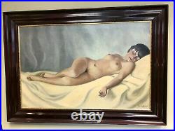 Nude Oil On Canvas by Mr. Tichy Kalman 1888/1968 45.5x32 inches Local Pickup