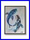 ORIGINAL-ABSTRACT-12x16-ACRYLIC-PAINTING-KOI-FISH-BLUE-BEDROOM-WALL-ART-CANVAS-01-dv