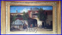 ORIGINAL FABIUS GERMAIN BREST Orientalist Istanbul Signed Oil on canvas