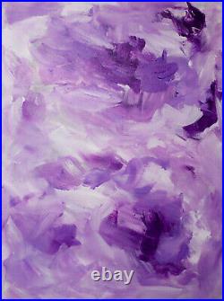 ORIGINAL Lavender Purple abstract Acrylic Abstract painting