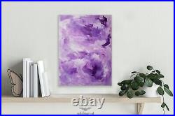 ORIGINAL Lavender Purple abstract Acrylic Abstract painting