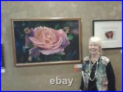 ORIGINAL OIL PAINTING, HAWAII ARTIST, Abstract Floral