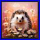 ORIGINAL-Oil-PAINTING-on-Canvas-Hedgehog-Textured-Artwork-12x12-in-Custom-Order-01-jotn