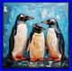 ORIGINAL-Oil-PAINTING-on-Canvas-Penguin-Textured-Artwork-12x12-in-Custom-Order-01-du