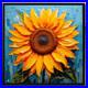 ORIGINAL-Oil-PAINTING-on-Canvas-Sunflower-Textured-Artwork-8x8-in-Custom-Order-01-pds