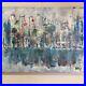 ORIGINAL-Ron-Floyd-Large-Abstract-Cityscape-Blue-Acrylic-Paint-30x40-New-01-lodr