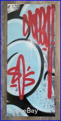 ORIGINAL SEEN PAINTING Graffiti on CANVAS Street Art'Godfather of Graffiti