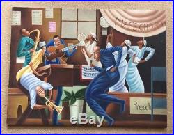 Oil On Canvas Abstract Expressionist GOSPEL Choir Baptist OUTSIDER Original Art