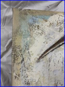 Oil On Canvas Painting of A Sandhill Crane Excellent Condition Unframed 24x36