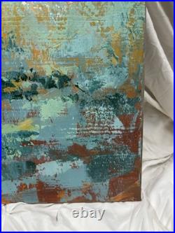 Oil On Canvas Painting of A Sandhill Crane Excellent Condition Unframed 24x36