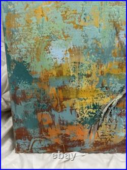 Oil On Canvas Painting of A Sandhill Crane Excellent Condition Unframed 24x36