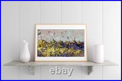Oil Painting Last Year's Straw A. Kalenyuk Unframed Original Art nKalen1289
