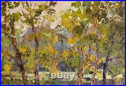 Oil Painting Psla Bank Serdyuk B. Unframed Original Home Decor Canvas nSerb805