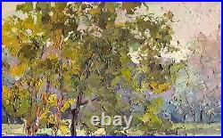 Oil Painting Psla Bank Serdyuk B. Unframed Original Home Decor Canvas nSerb805