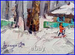 Oil Painting Walk Forest Kalenyuk A Original Framed Wall Hanging Decor nKalen375