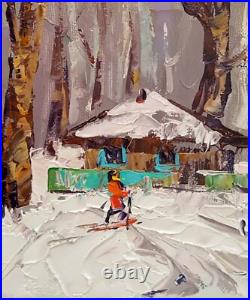 Oil Painting Walk Forest Kalenyuk A Original Framed Wall Hanging Decor nKalen375