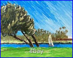 Oil Painting on stretched canvas original. Landscape Painting on canvas pleinair