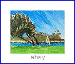 Oil Painting on stretched canvas original. Landscape Painting on canvas pleinair