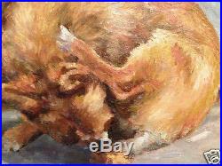 Oil on Canvas Fine Art Dog Painting, Modern, Chihuahua Work Series Original