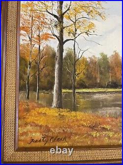 Oil on canvas paintings original Frosty Clark Named And Signed