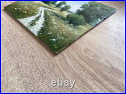 Oil painting Country landscape Original art On canvas Nature Countryside scene