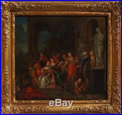 Old master 18-19 Century Original Oil on Canvas Painting