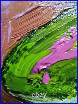 Orchids Original Oil Painting Flowers Floral Hand Painted Impasto Art 22x18 in