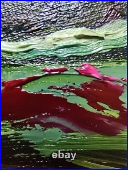 Orchids Original Oil Painting Flowers Floral Hand Painted Impasto Art 22x18 in