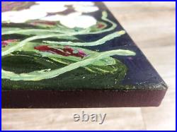 Orchids Original Oil Painting Flowers Floral Hand Painted Impasto Art 22x18 in