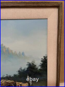 Organ Mountains New Mexico Yucca Adobe Painting Lonely Vista 24X36 Framed