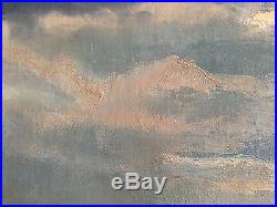 Original 1945 / Oil on Canvas Landscape Painting by Edward Fern / Signed