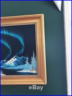Original 1980 Bob Ross Painting Lovely oil on canvas Signed. Authentic