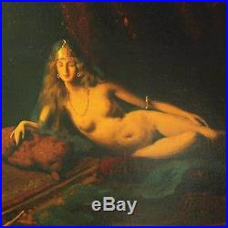 Original 19th Century Charles A. LeFebvre Signed French Harem Nude Oil on Canvas