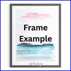 Original Abstract 9x12 Acrylic Landscape Signed Pastel Art on Paper Decor