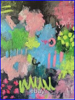 Original Abstract Acrylic Painting On Canvas. 20 x 16 In