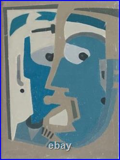 Original Abstract Acrylic Painting On Canvas Gemini- Artist Courtney Allen