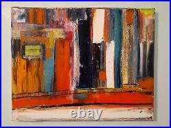 Original Abstract Acrylic Painting On Stretched Canvas