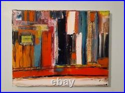 Original Abstract Acrylic Painting On Stretched Canvas