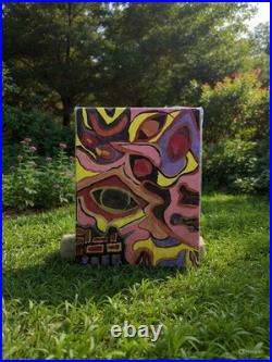 Original Abstract Acrylic Painting on Canvas, Contemporary Small Unframed Art