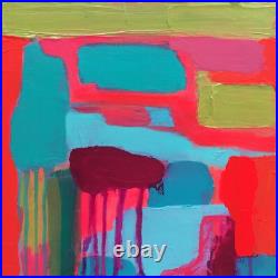Original Abstract Art 12 x 12 Signed Acrylic Painting on Canvas