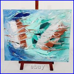 Original Abstract Art Canvas Painting Signed Hand Painted Parallel Hope