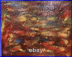 Original Abstract Art Painting On Canvas, 16x20