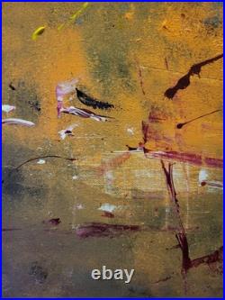 Original Abstract Contemporary Modern Art Piece On Canvas Gasoline Beautiful