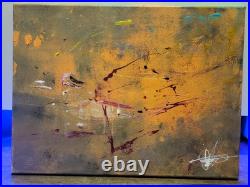 Original Abstract Contemporary Modern Art Piece On Canvas Gasoline Beautiful