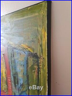 Original Abstract Oil Painting Large Canvas Expressionist Modern Art Inner City